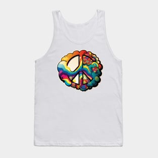 Groovy Psychedelic Peace Sign Tank Top
